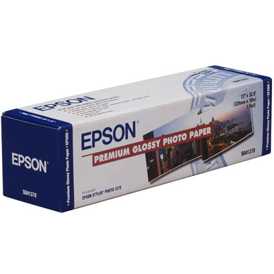       Epson Premium Glossy Photo Paper 16.5, 166 /2, 0.419x30.5 , 50.8  (C13S042076)