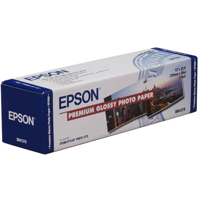  Epson Premium Glossy Photo Paper 16.5, 419мм х 30.5м (166 г/м2) (C13S042076)