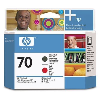   HP Print Head 70 Matte Black & Red (Z3100) (C9409A)