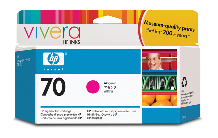  Картридж HP Pigment Ink Cartridge №70 Magenta (Z2100/3100) (C9453A)