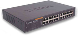 D-Link DES-1024D 24-Port 10/100Mbps Auto-sensing, Stand-alone, Unmanaged, 19