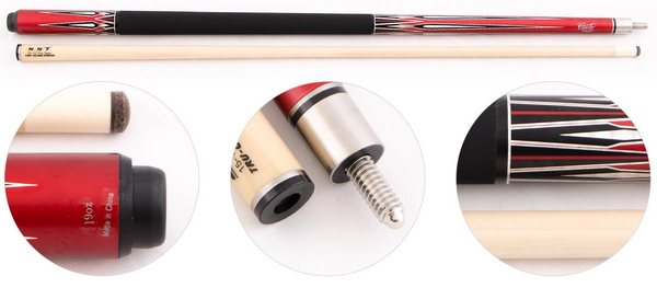  Кий для пула 2-рс Cuetec Cobra C-3 (красный)