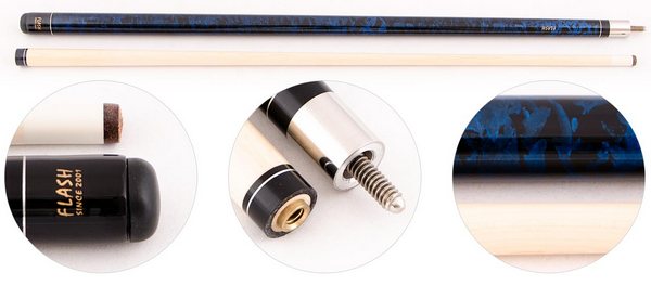  Кий для пула 2-pc Flash Classic (синий)