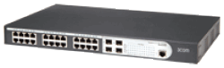 3Com 3CBLSG24 Baseline Switch 2924-SFP Plus, 24 ports 10/100/1000 + 4 ports SFP ( 3C16487)