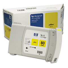  Картридж HP Inkjet Cartridge №80 Yellow (C4848A)