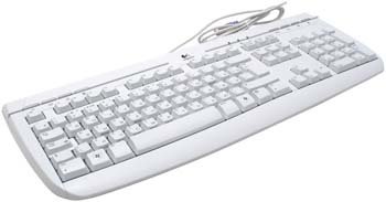  Logitech Internet 350 PS/2 Keyboard white