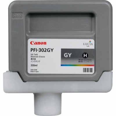  Картридж Canon Grey PFI-302GY (серый) пигментный