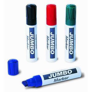  Набор из 4-х разноцветных маркеров Magnetoplan Jumbo для флипчартов, широкий грифель (1111505)