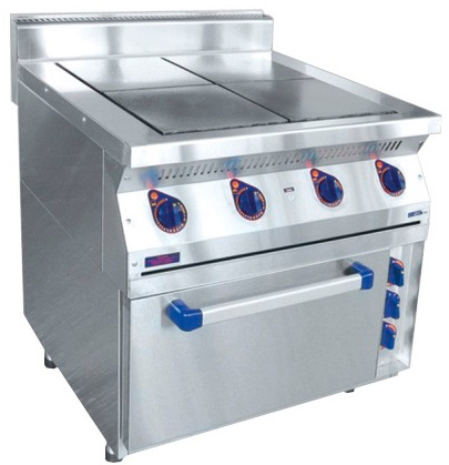  Abat ЭПК-47ЖШ четырехконфорочная с жарочным шкафом (полностью нерж, серия 700)