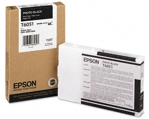  Картридж Epson C13T605100 Photo Black с фото чернилами