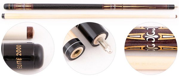  Кий для пула 2-pc Elite 2000 Classic (серый)