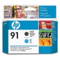   HP Printhead HP 91 Matte Black and Cyan (C9460A)