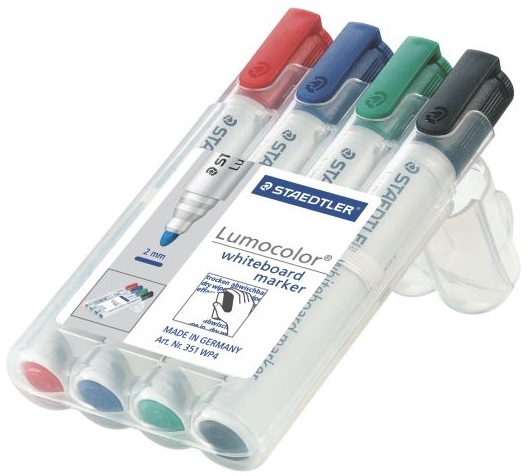  набор из 4-х разноцветных маркеров для досок Staedtler