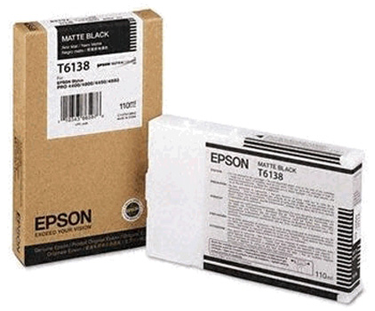 Epson T6138 Matte Black 110  (C13T613800)