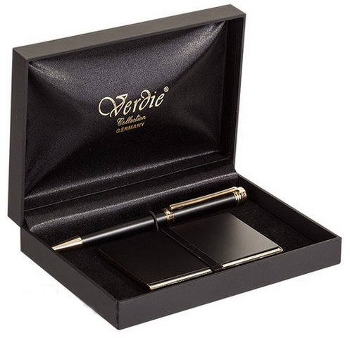  Набор Verdie Ve-6BG (шариковая ручка, визитница)