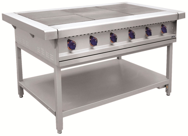  Abat ЭП-6П шестиконфорочная без жарочного шкафа (лицевая нерж, серия 900)