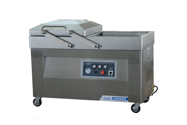 Напольная 2-x камерная вакуум-упаковочная машина HL DZ-610/2SA (нерж.)