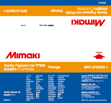  Mimaki TP250 Orange