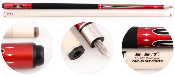  Кий для пула 2-pc Cuetec Player (красный) CMF