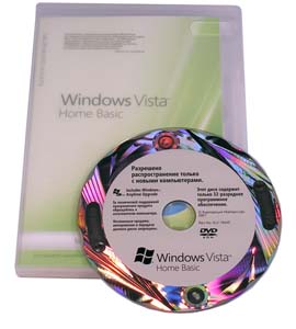 Microsoft Windows Vista Home Basic 32-bit Russian 1pk DSP OEI DVD, PartNumber 66G-00590