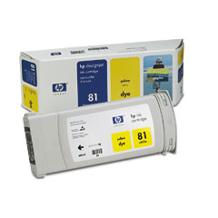  Картридж HP Inkjet Cartridge №81 Dye Yellow (C4933A)
