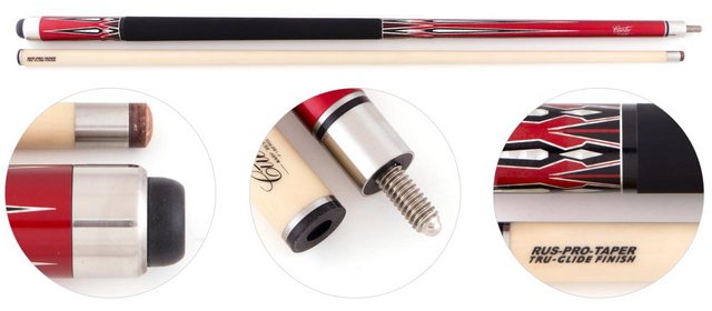  Кий для пирамиды 2-рс Cuetec Cobra C-3 (красный)