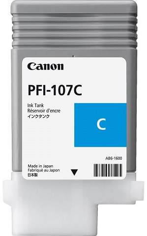  Картридж Canon PFI-107 C (голубой), 90 мл