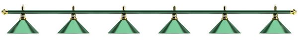  Светильник Allgreen D35 (зеленый, 6 пл.)
