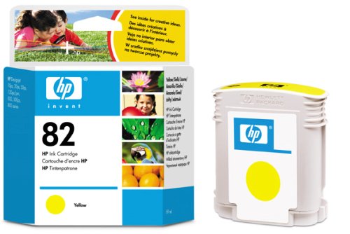  Картридж HP Inkjet Cartridge №82 Yellow (C4913A)
