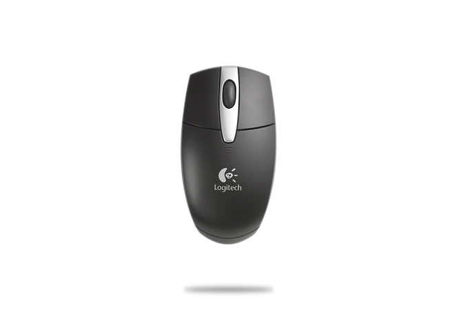  Logitech NX60 Cordless Optical Mouse for Notebooks Black USB (910-000431)