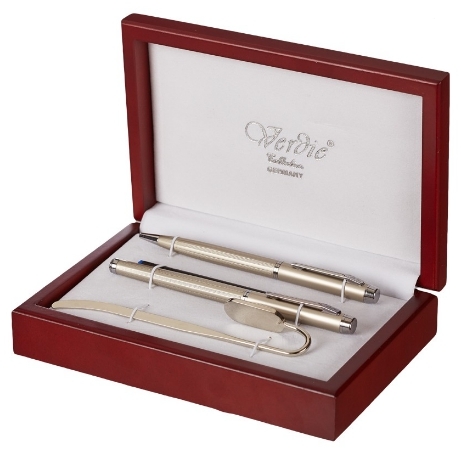  Набор Verdie Ve-28 (шариковая ручка, роллер, закладка)