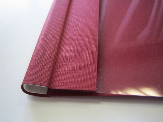  Мягкие обложки C-BIND A4 O.SOFTCLEAR AA (5 мм) с текстурой лен, бордо