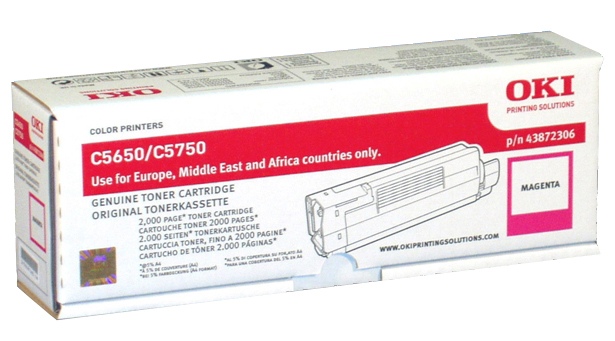  Тонер-картридж OKI TONER-M-C5650/5750-NEU (43872322 / 43872306)