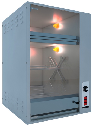  Гриль карусельный для приготовления кур Sikom МК-3.8.1В со встроенной тепловой витриной