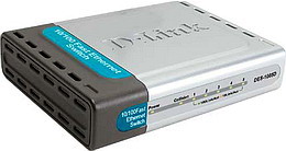 D-Link DES-1005D 5-Port N-Way Fast Ethernet Unmanaged Switch (palm-size)