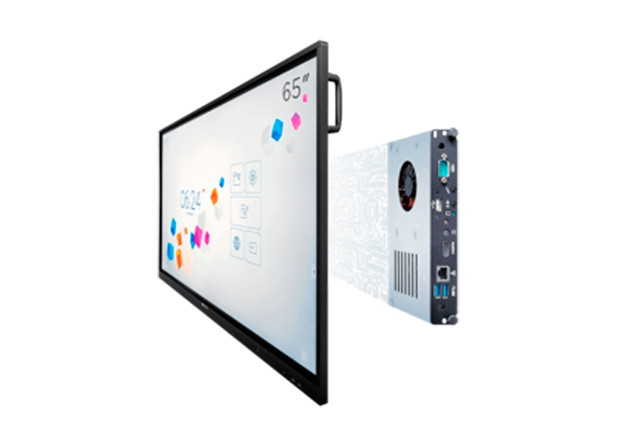   NexTouch NextPanel 65 (65" / 4K / IR Touch / Android 8.0) + OPS (Intel Core i5 / DDR4 8 / SSD 120 / Win10)