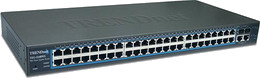 TRENDnet TEG-2248WS 52-port (48 10/100, 2 10/100/1000, 2 min GBIC) Web-Based Smart Switch (Rack M)