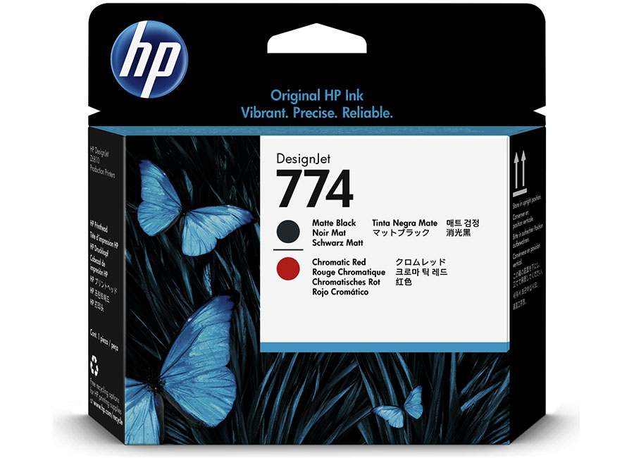   HP 774 Designjet Matte Black & Chromatic Red (P2V97A)