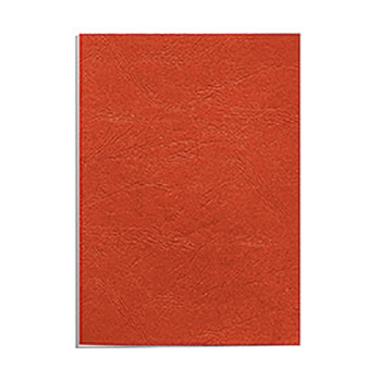 Обложка картонная Fellowes Delta, Кожа, A4, 250 г/м2, Красный, 25 шт