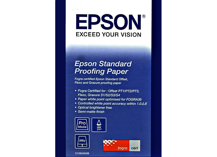  Epson Standard Proofing Paper A2, 205 /2, 50  (C13S045006)
