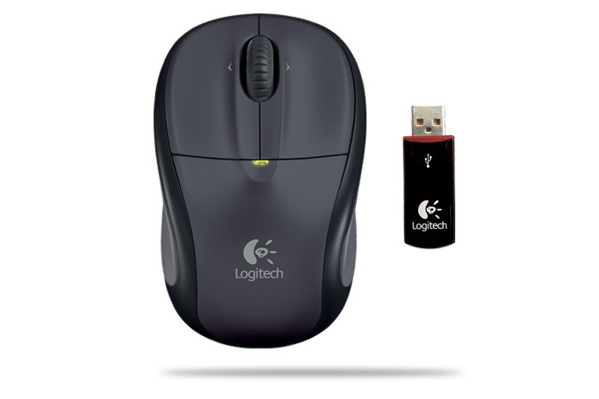  Logitech V220 Cordless Optical Mouse for Notebooks black