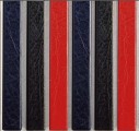 Цветные каналы с покрытием «кожа» O.CHANNEL А5 217 мм 10 мм, красные