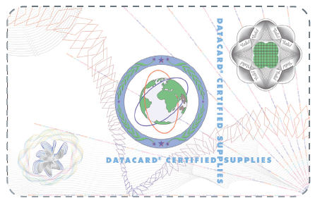    , UV      DuraGard Optigram 1.0 mil Datacard Certified Supplies Datacard 508913-301
