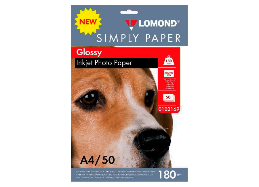  Lomond Simply Paper Glossy 4, 180 /2, 50  (0102169)