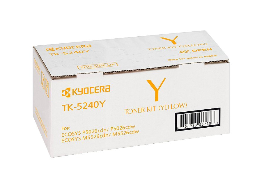 Тонер-картридж Kyocera Mita TK-5240Y для P5026cdn/cdw, M5526cdn/cdw