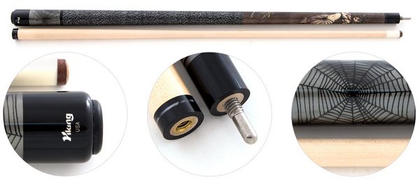 

Кий для пула 2-pc Viking Feathers Leather (клен)