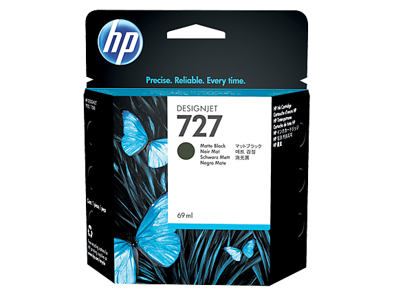 �������� ��� ���������  HP Pigment Ink Cartridge �727 Matte Black (C1Q11A)