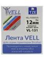  Vell VL-131 (Brother TZE-131, 12 ,   )  PT1010, 1280, D200, H105, E100, D600, E300, 2700, P700, E550, 9700