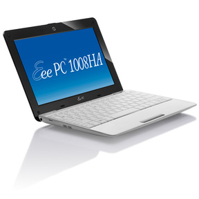  Asus Eee PC 1008HA  white   Atom-N280/1G/160G/10"/WiFi/BT/XP