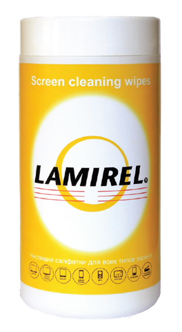 Чистящие салфетки Lamirel для экранов всех типов в тубе